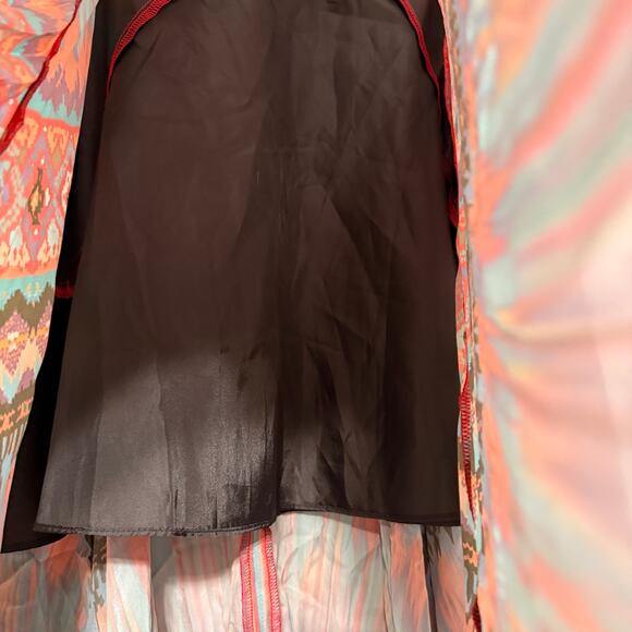 Ryan Michael Aztec Print Asymmetrical Skirt, 29" Waist - Picture 4 of 5